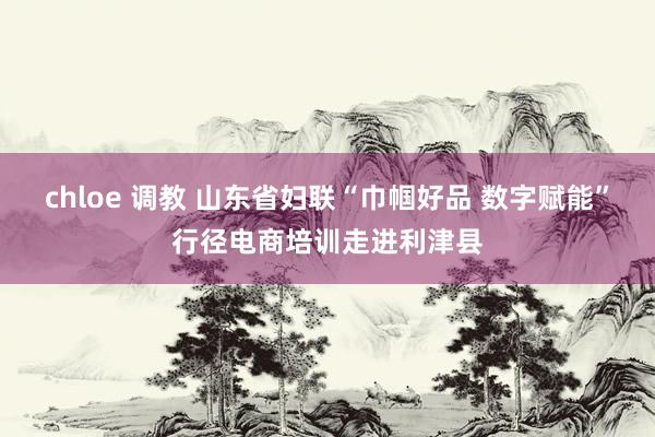 chloe 调教 山东省妇联“巾帼好品 数字赋能”行径电商培训走进利津县